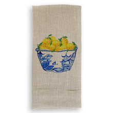 Load image into Gallery viewer, Blue & White Bowl with Lemons