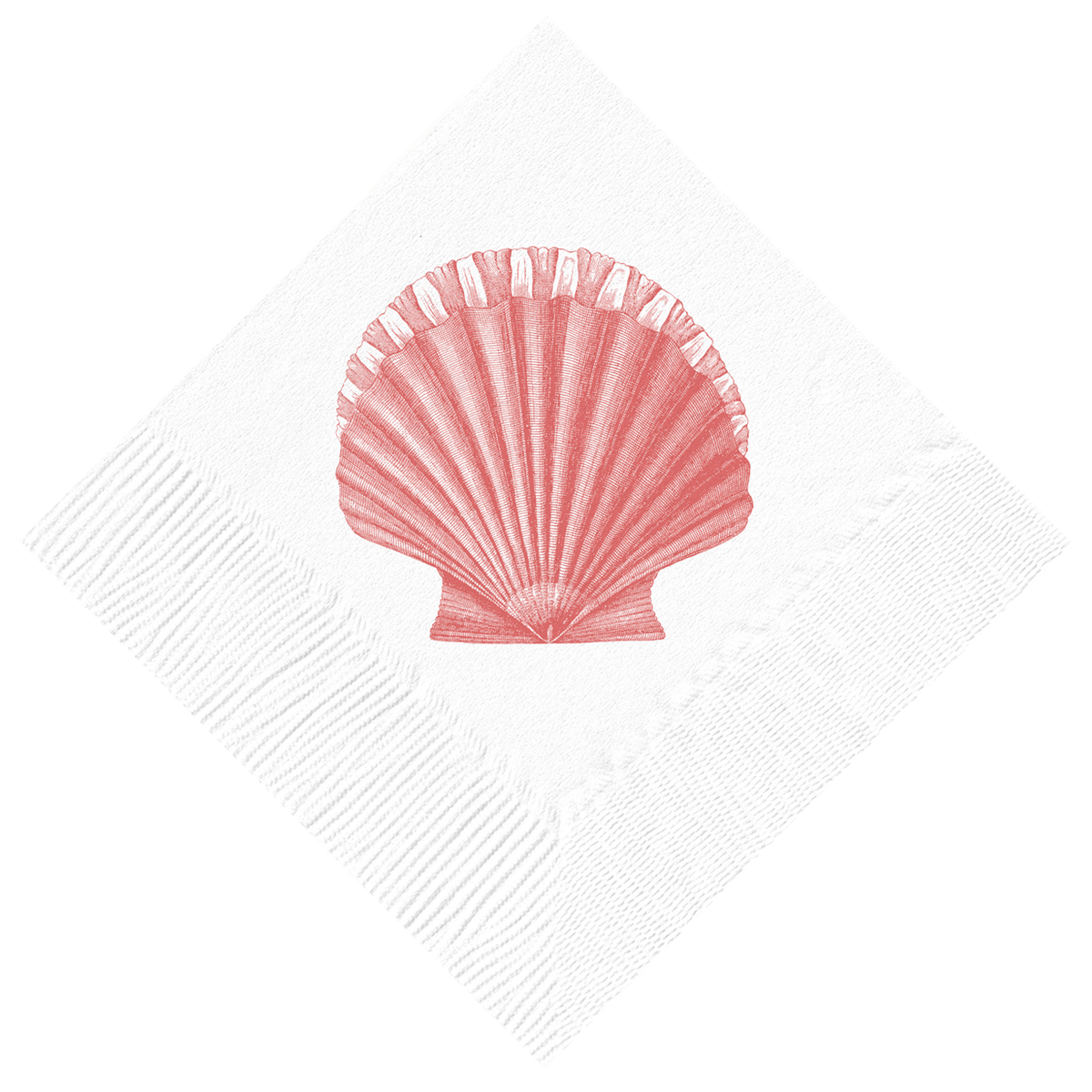 Scallop Cocktail Napkins