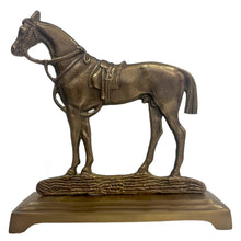 Load image into Gallery viewer, Antiqued Brass Horse Door Stopper | Vintage | Home Accents