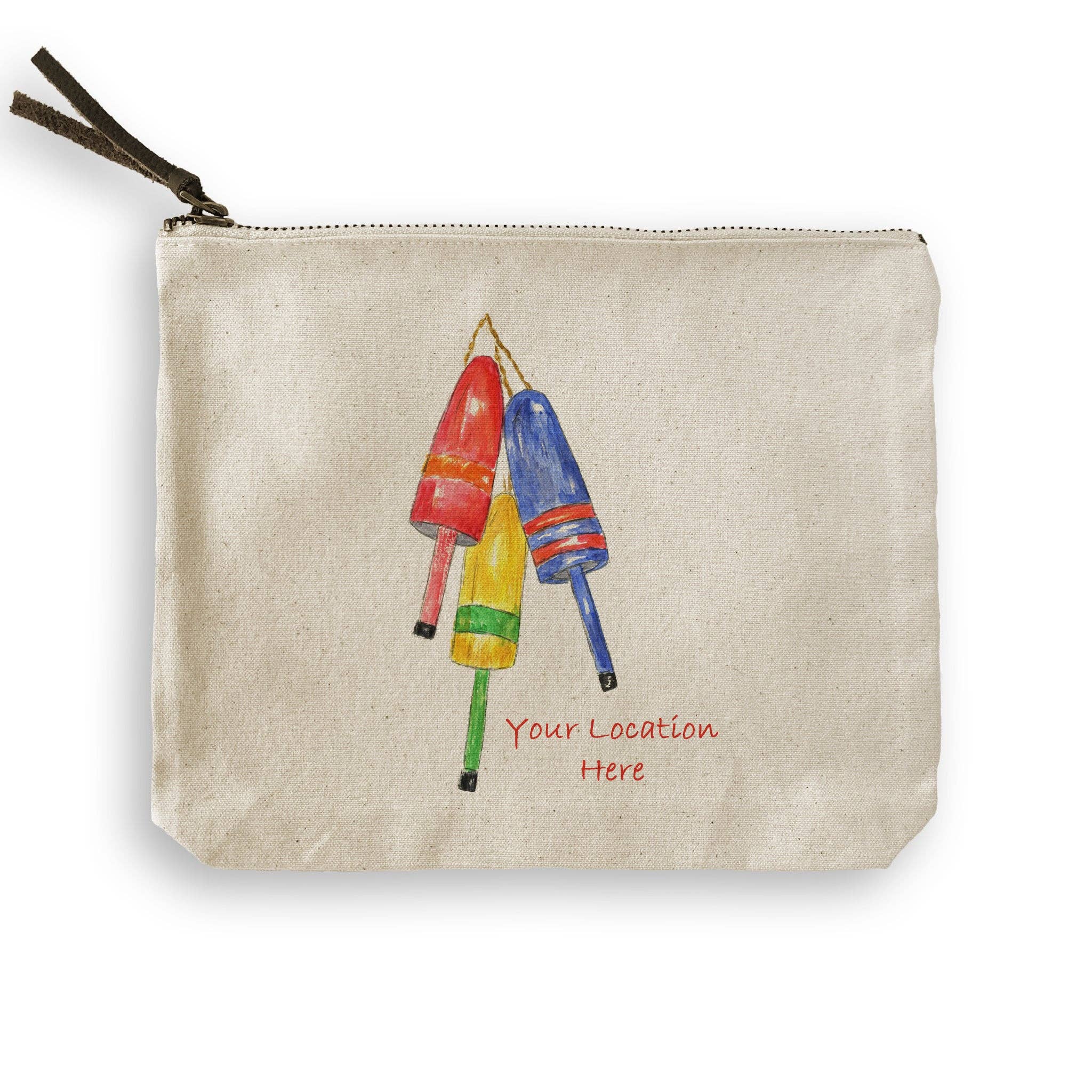 Colorful Buoys with Location