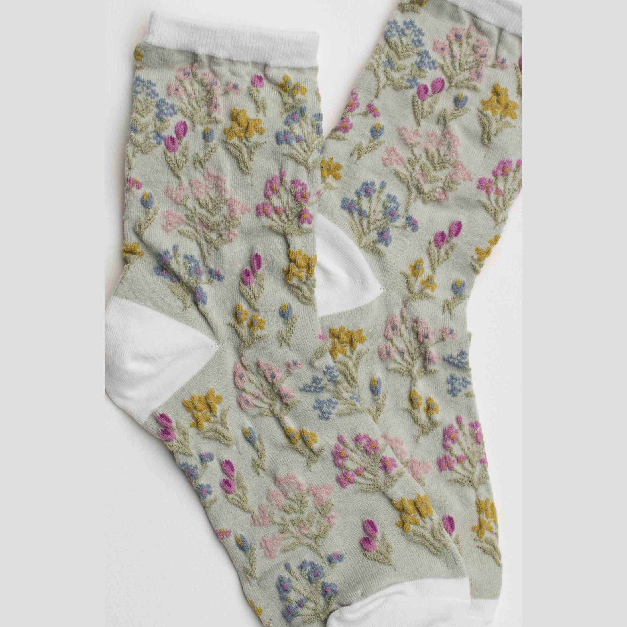 Midnight Wildflower Socks