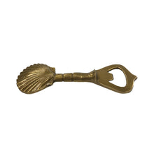 Load image into Gallery viewer, Solid Brass Vintage Sea Shell Bottle Opener | Barware