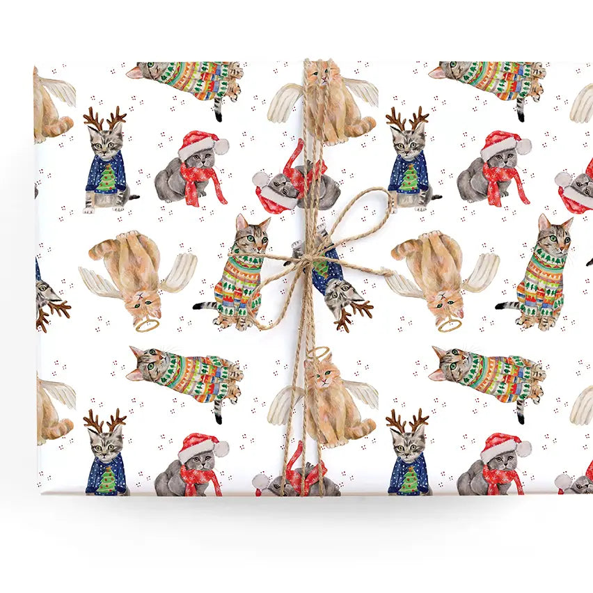 Cats Holiday Gift Wrap Roll - Wrapping Paper