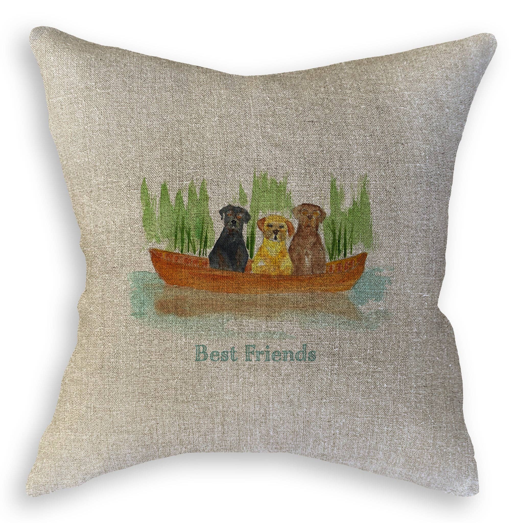 Labs In a Boat Hand Towel