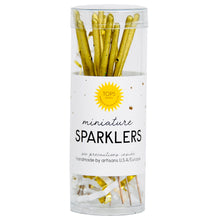 Load image into Gallery viewer, Mini 4" Gold Sparklers - Tube of 12