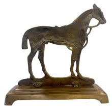 Load image into Gallery viewer, Antiqued Brass Horse Door Stopper | Vintage | Home Accents