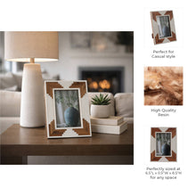 Load image into Gallery viewer, Wood Cascading Design Picture Frame - White, 4x6 in.
