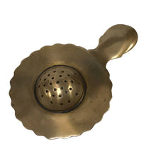 Load image into Gallery viewer, Antiqued Brass Tea Strainer | Vintage Style | Teaware
