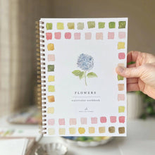 Load image into Gallery viewer, Flowers watercolor workbook