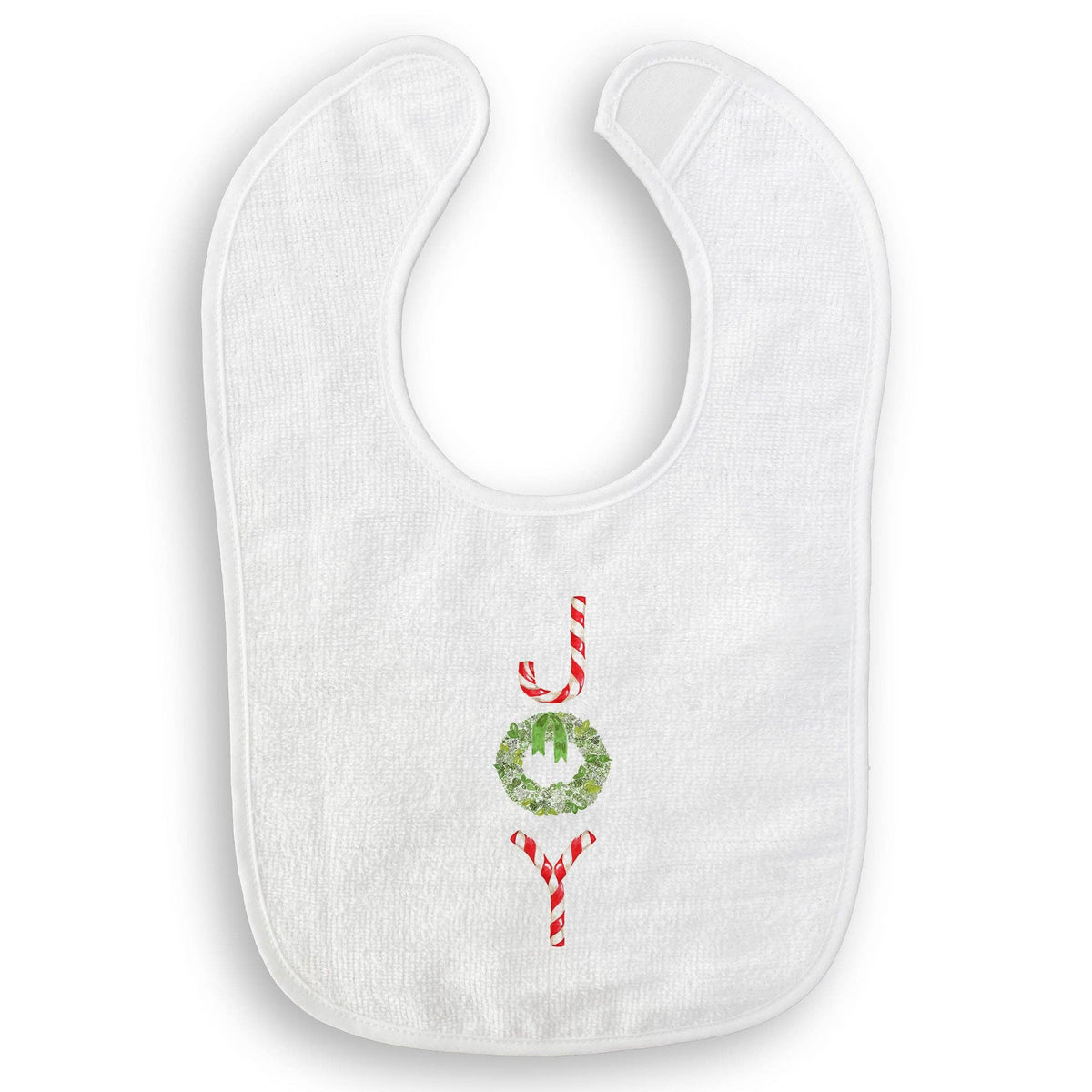 Joy with Candy Canes and Wreath Kitchen Towel