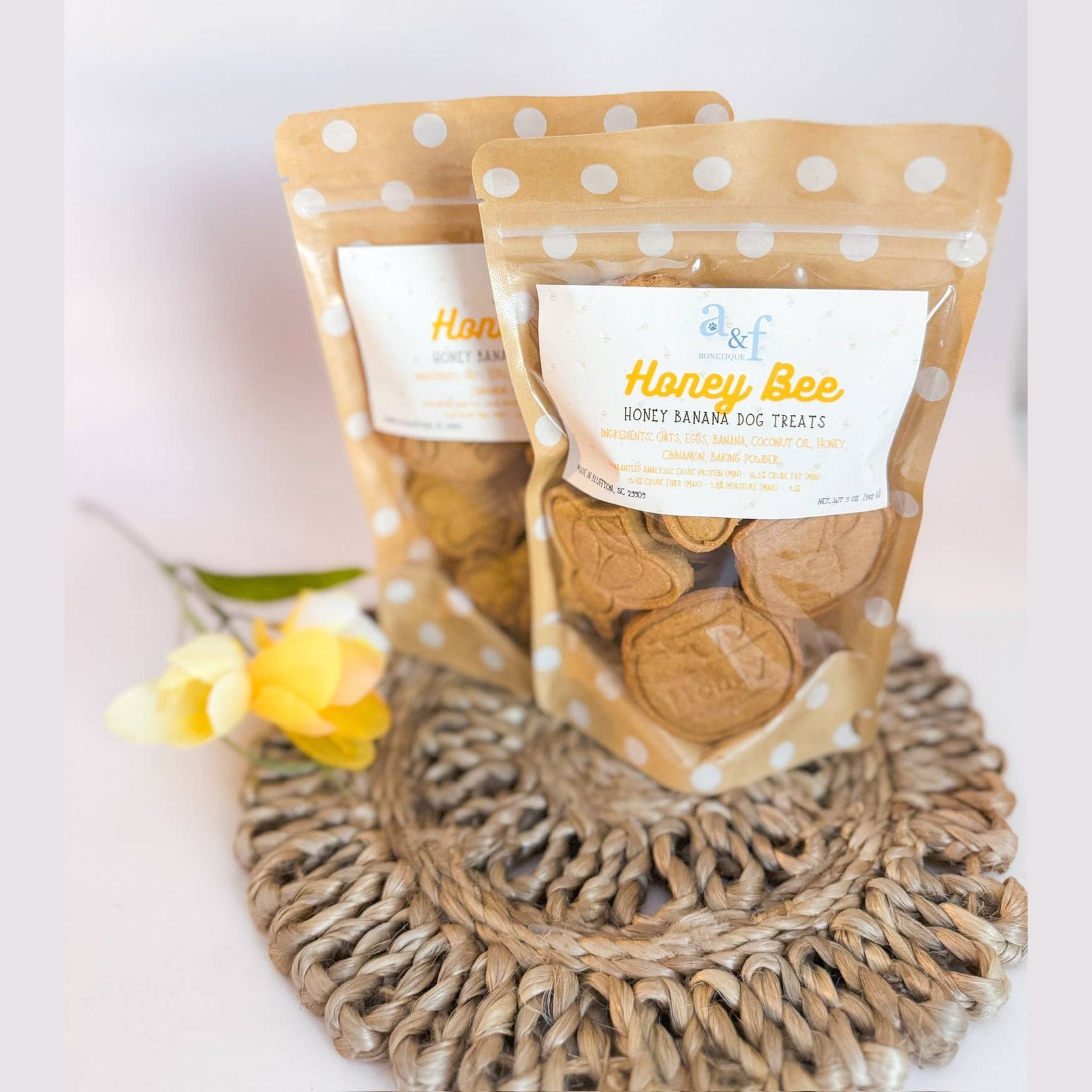 Honey Bee Dog Treat Bag