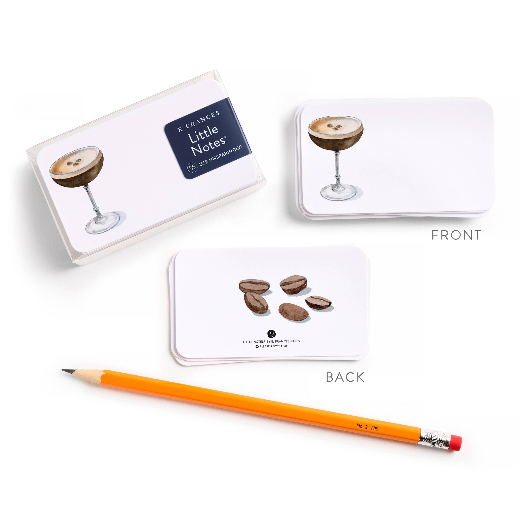 Espresso Martini Little Notes® – Notecards, Set of 55