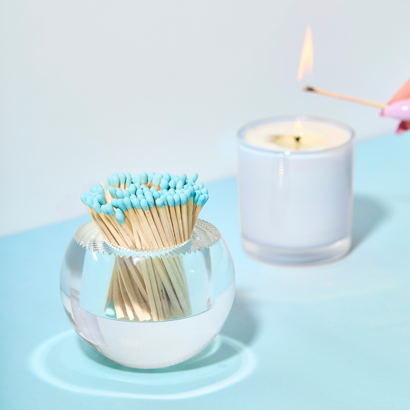 Round Match Striker - Light Blue Matches