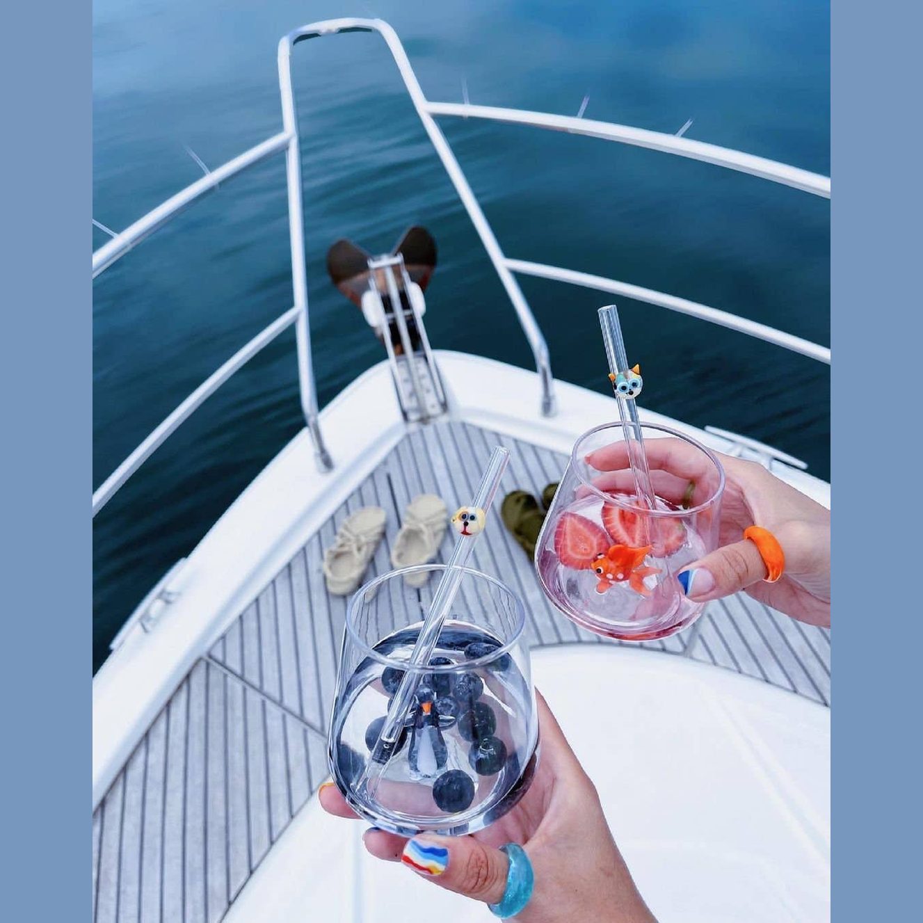Handmade Nemo Figure Drinking Glass