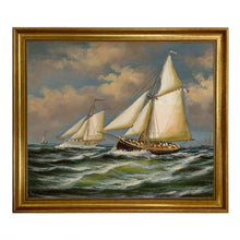 Load image into Gallery viewer, Puritan and Genesta Vintage Painting Print on Canvas