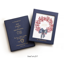 Load image into Gallery viewer, Red Berry Wreath | Joy Christmas Cards (Boxed Set of 6)