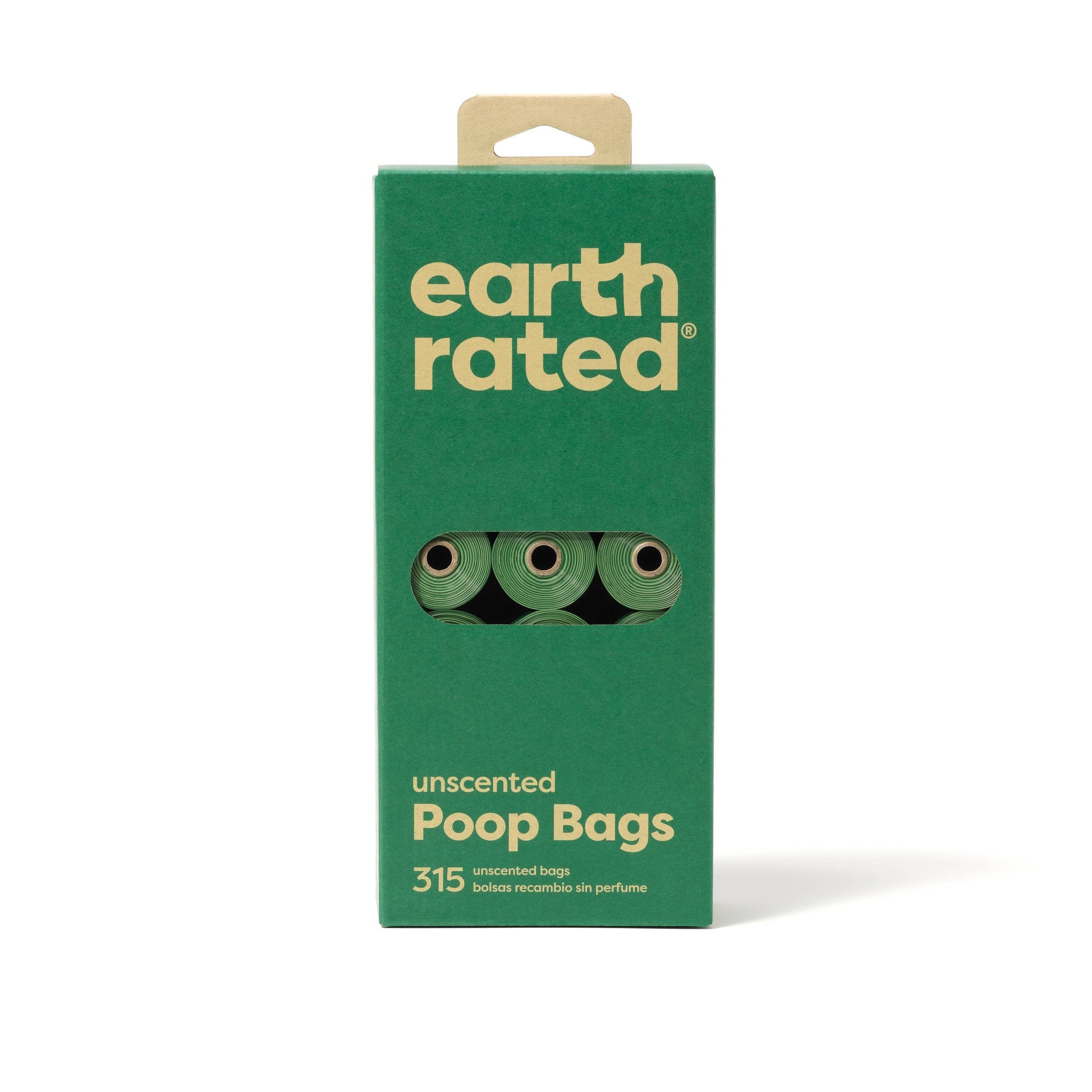 Earth Rated Unscented Poop Bags 315ct on 21 Refill Rolls