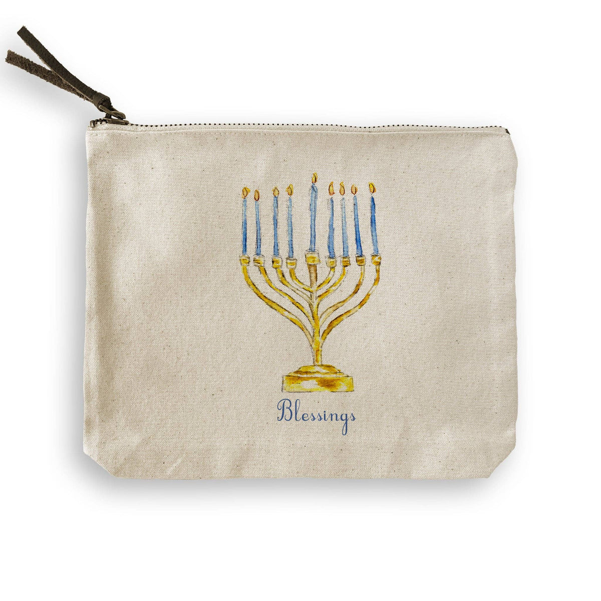 Menorah with Blessings