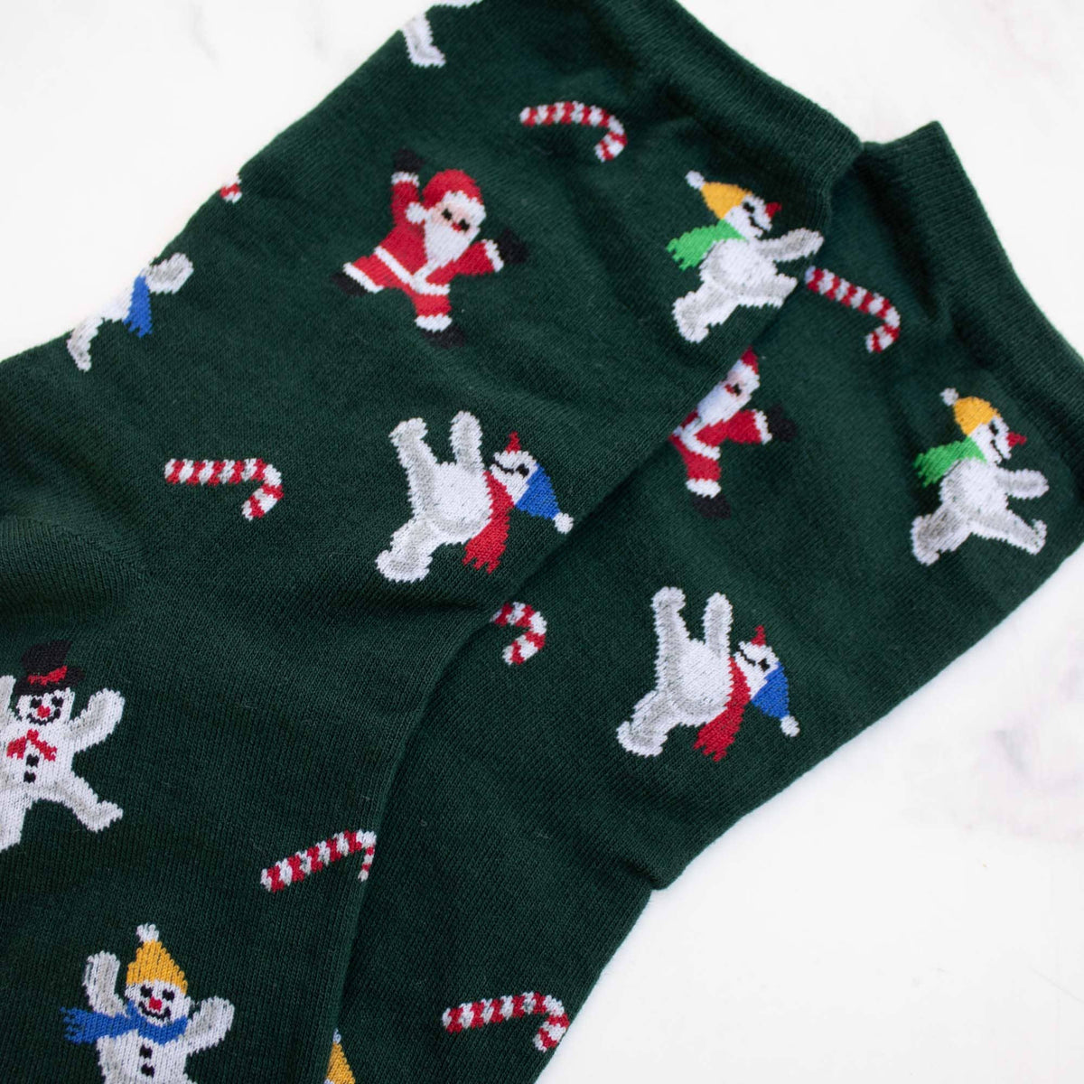 Women's Christmas Santa and Snowman Socks