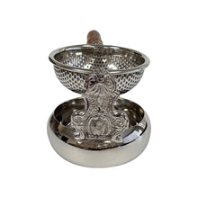Load image into Gallery viewer, Stainless Steel Tea Strainer & Drip Cup with Wood Handle, 6”