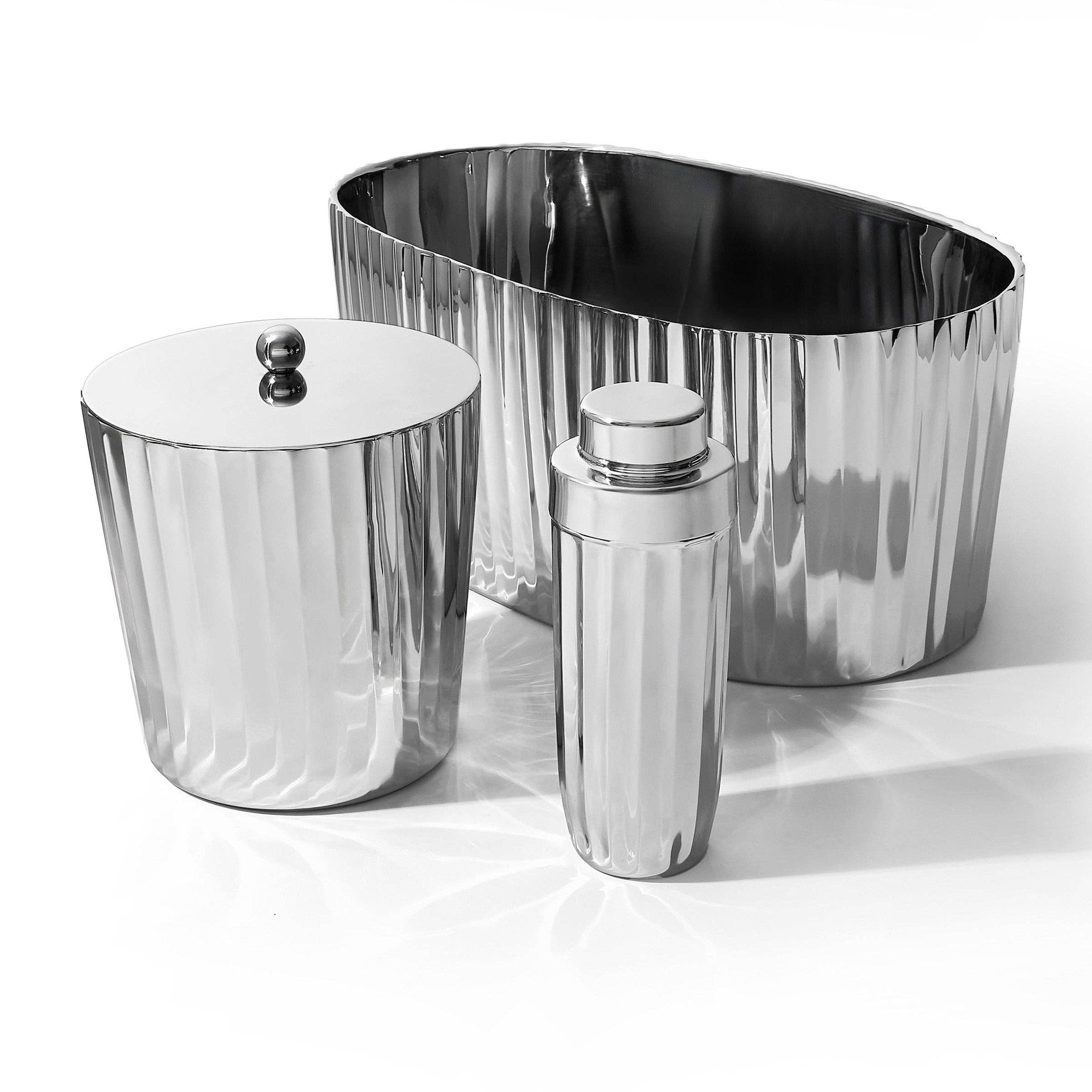Waves Stainless Steel Party Tub