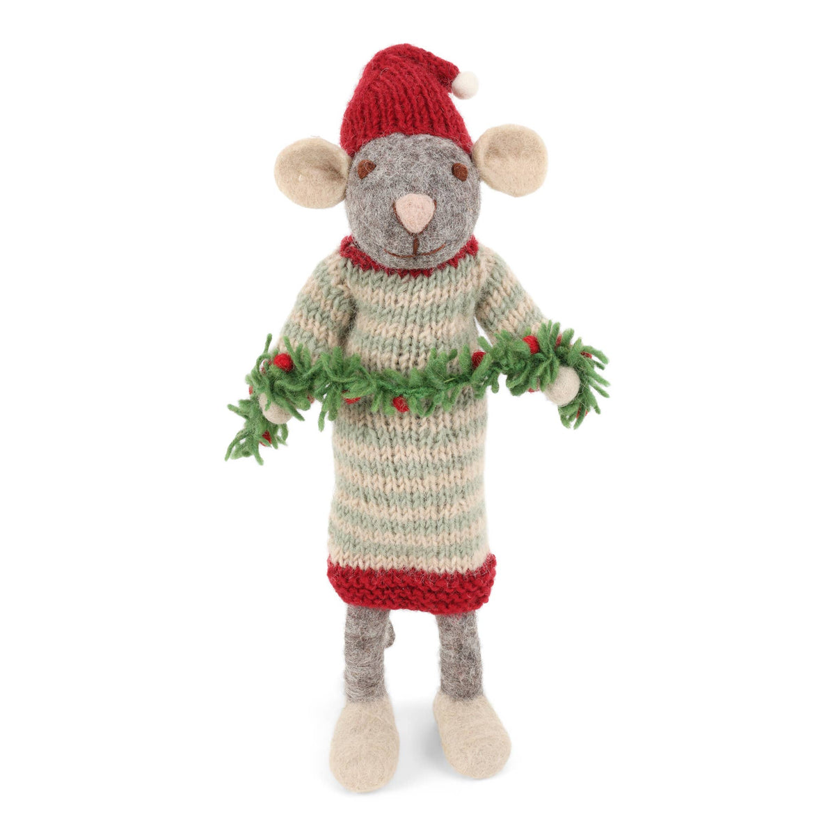 Big Grey Mouse w/Garland