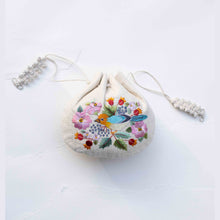 Load image into Gallery viewer, Embroidered Drawstring Pouch – Sample Sale