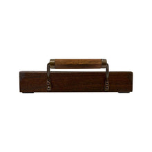 Load image into Gallery viewer, Green Toile de Jouy Wood and Glass Decorative Tray