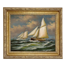 Load image into Gallery viewer, Puritan and Genesta Vintage Painting Print on Canvas