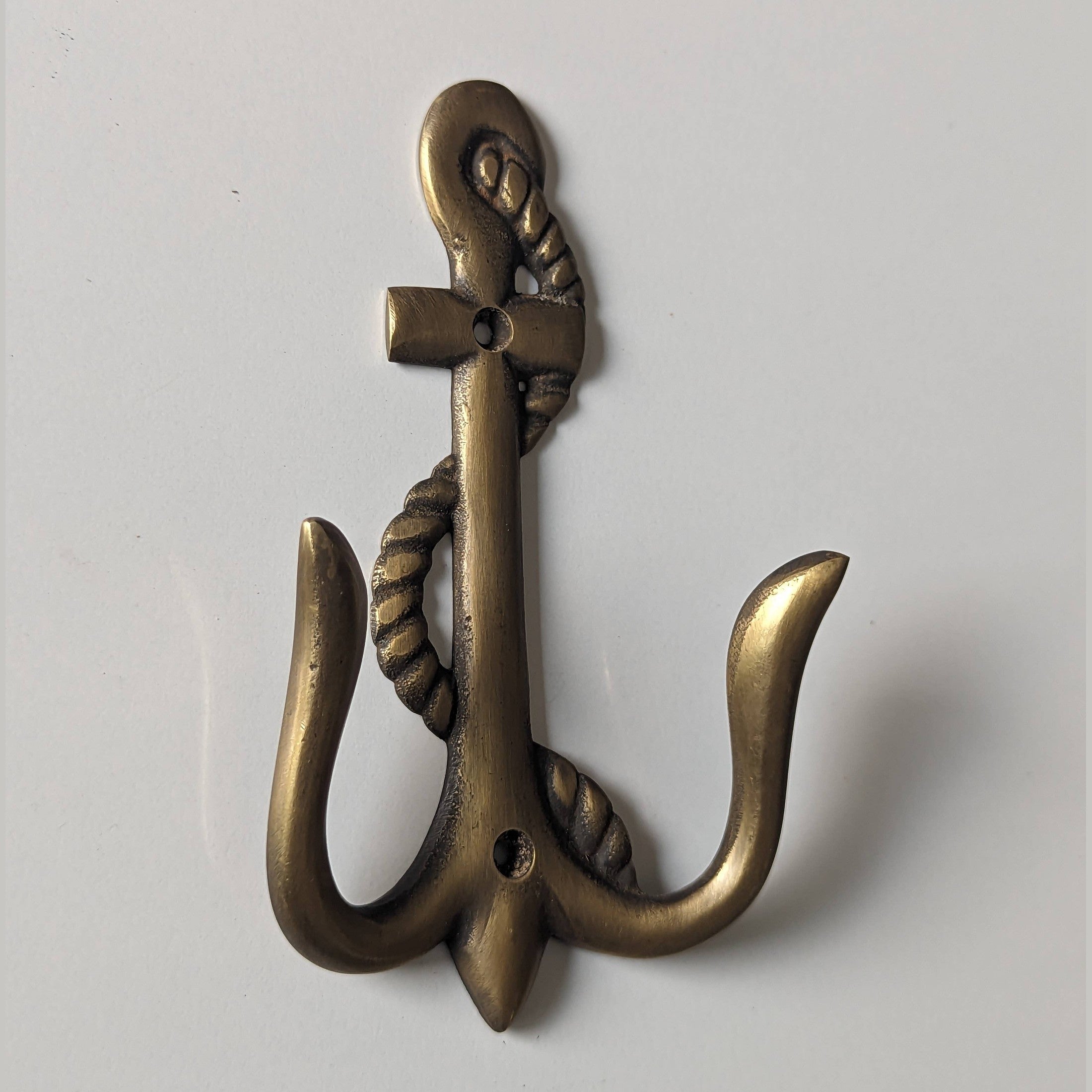 Vintage Brass Anchor Hook - Nautical Décor for Timeless Char