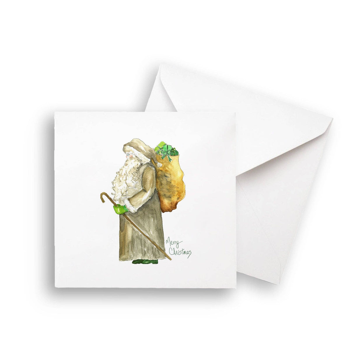 Grey Santa Kitchen Towel