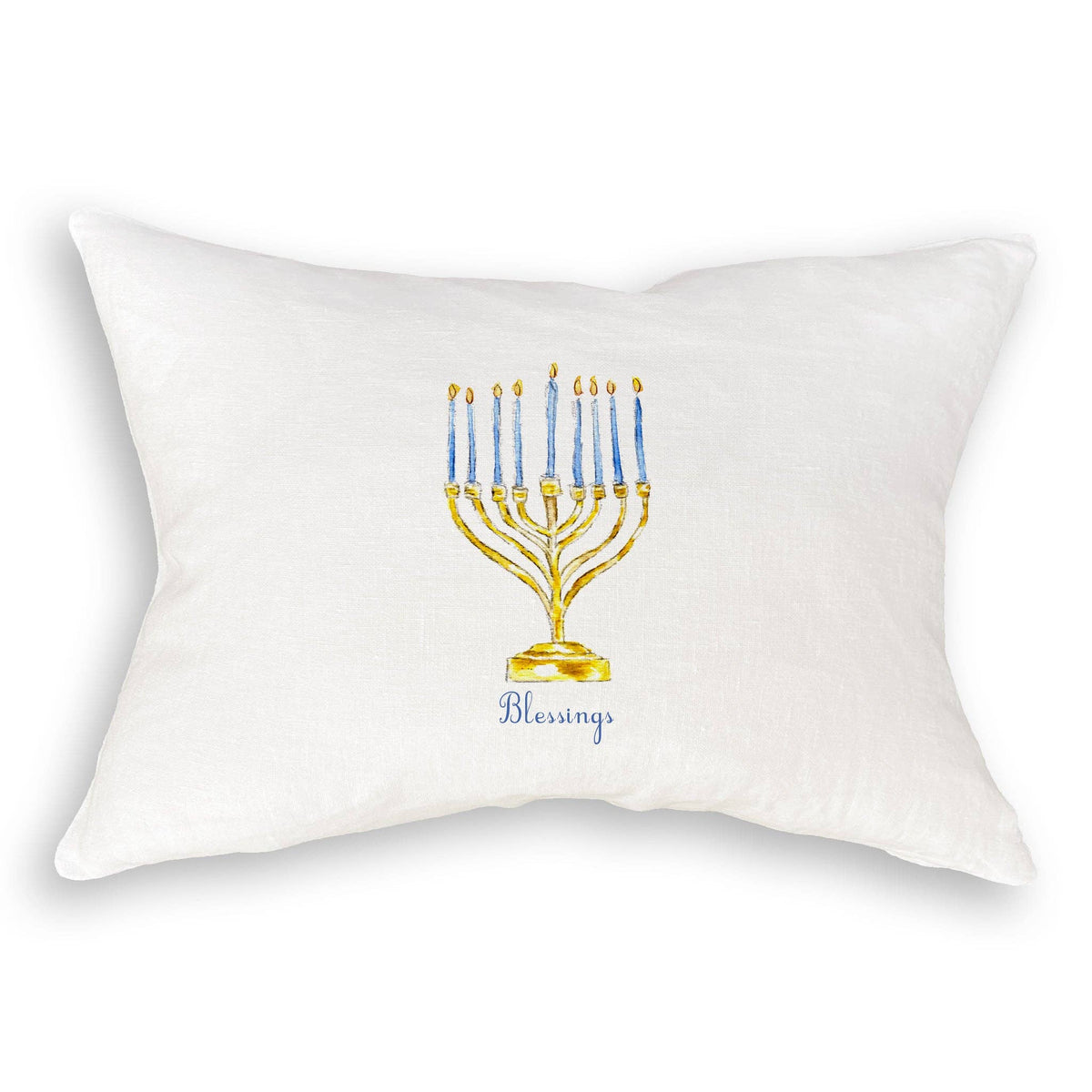 Menorah with Blessings