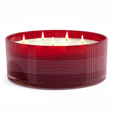 Load image into Gallery viewer, Holiday Spice Plaid Centerpiece Candle