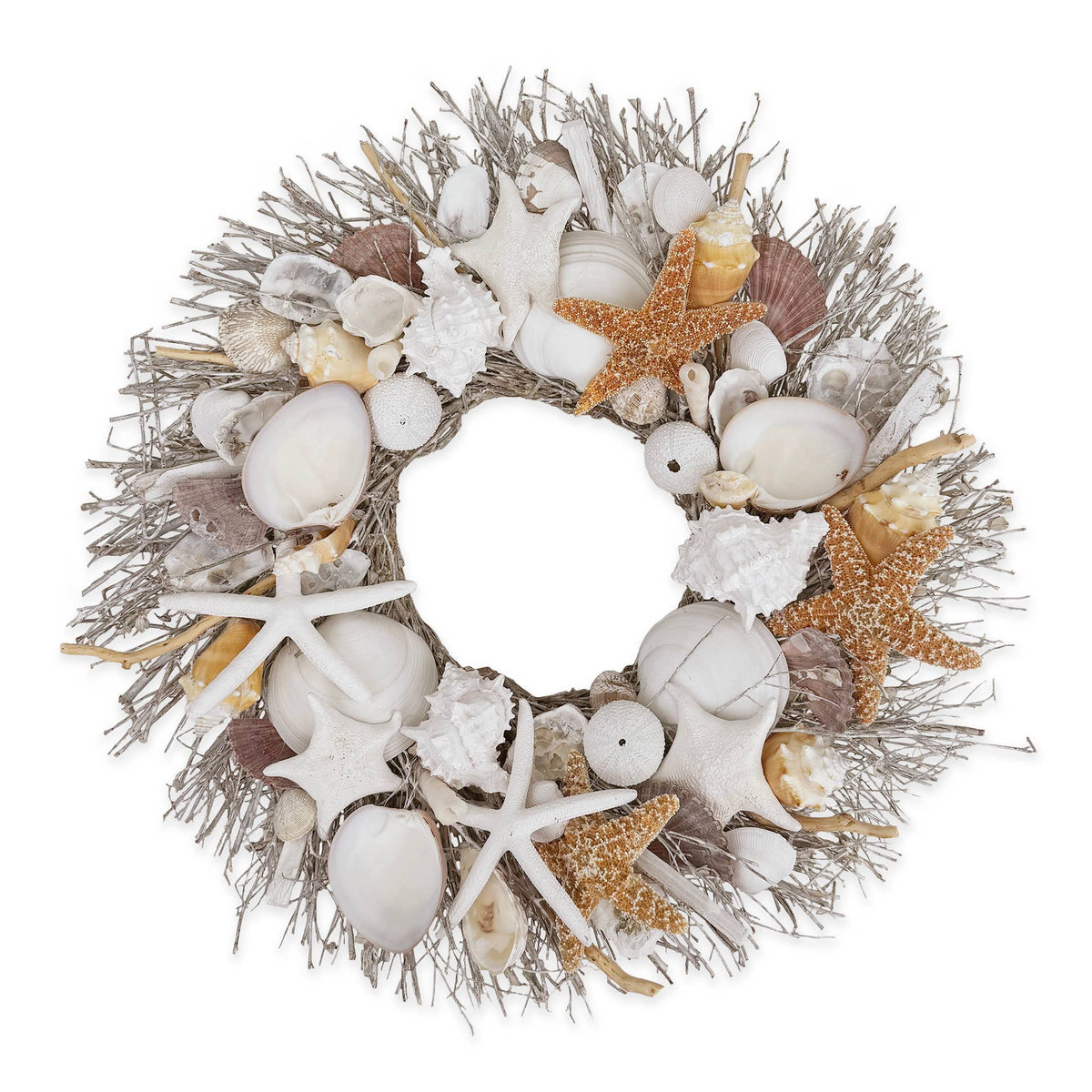 Harbor Shore Seashell Wreath