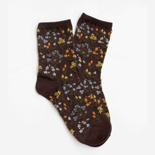 Load image into Gallery viewer, Midnight Wildflower Socks