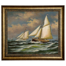 Load image into Gallery viewer, Puritan and Genesta Vintage Painting Print on Canvas