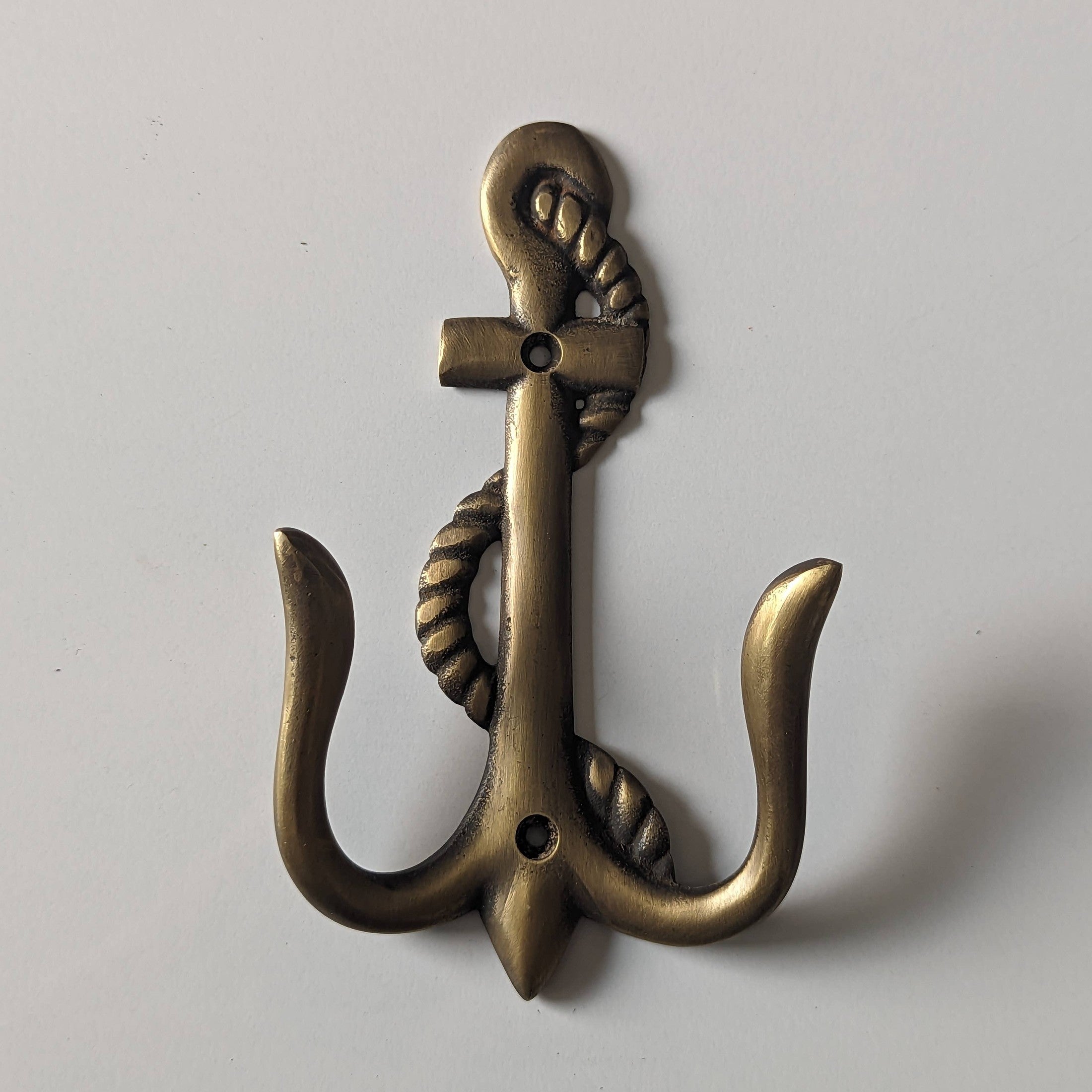 Vintage Brass Anchor Hook - Nautical Décor for Timeless Char
