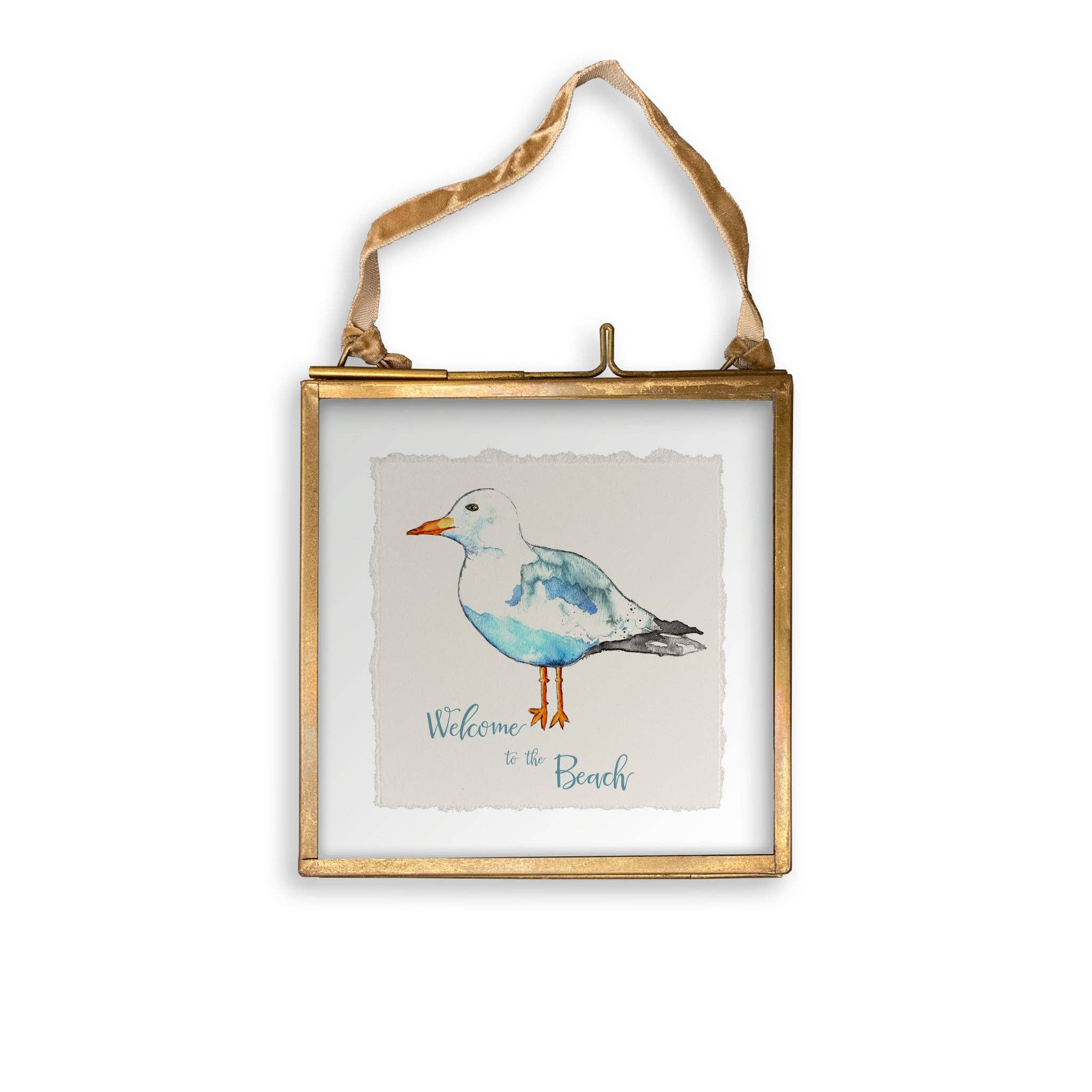 Seagull with Welcome to the Beach