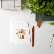 Load image into Gallery viewer, Dahlia bouquet notecard