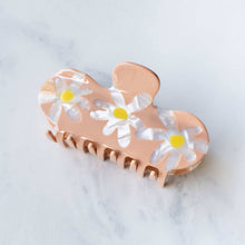 Load image into Gallery viewer, Eco Daisy Flower Curved Hair Claw Clip