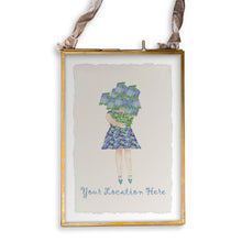 Load image into Gallery viewer, Lady with Hydrangeas and Location