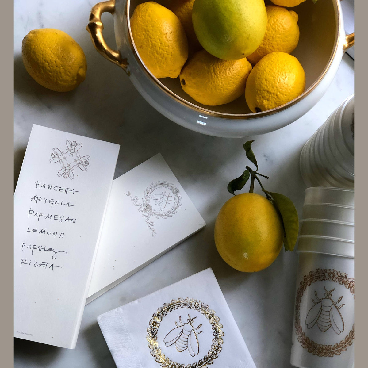 Empire Bee Cocktail Napkins