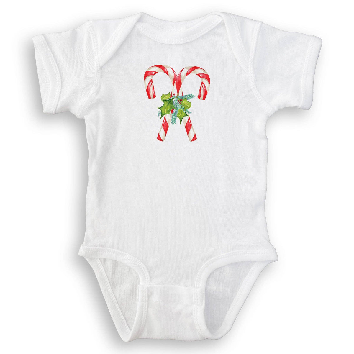 Candy Canes with Greens Kitchen Towel