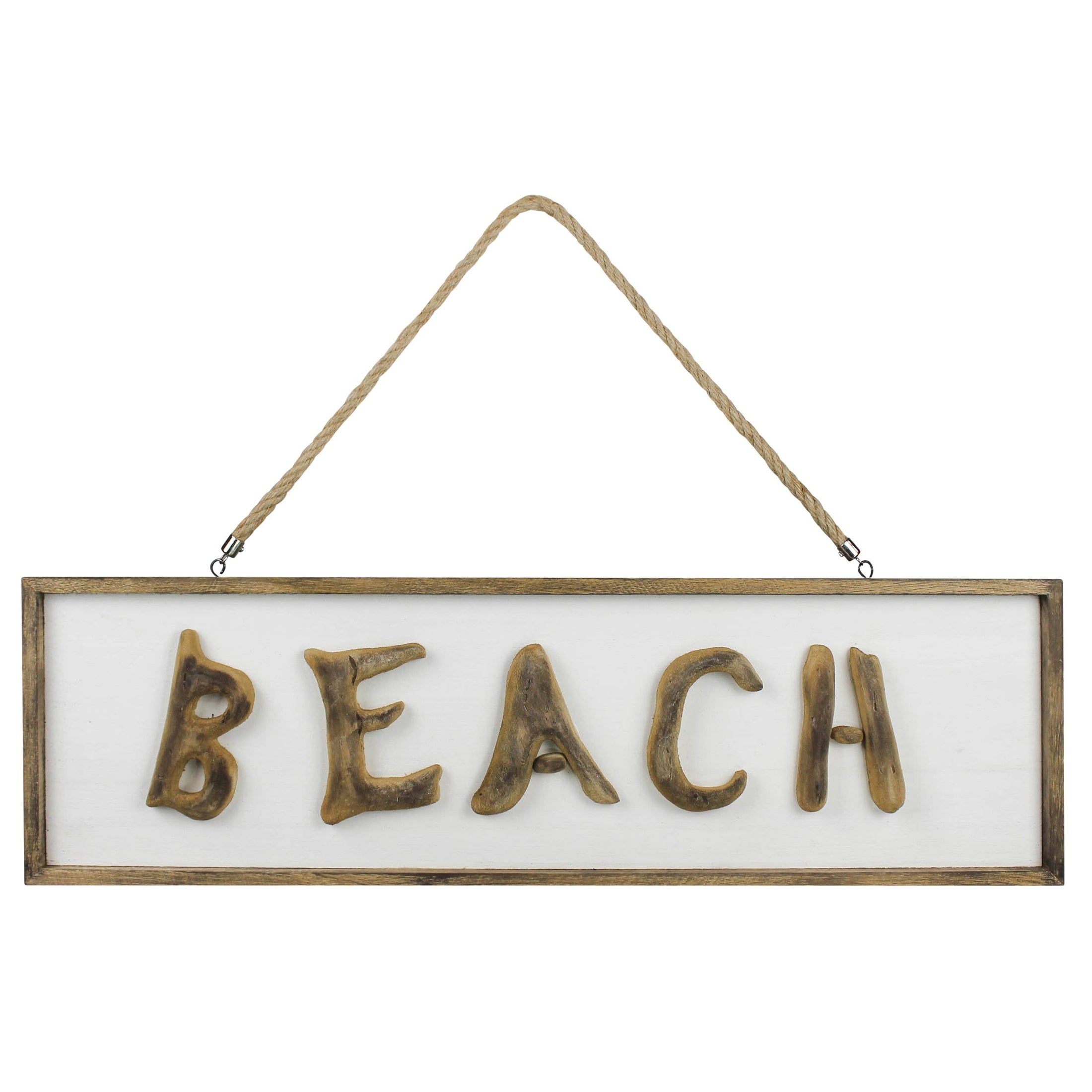 Beach Sign, Wood. 8” rope hanger