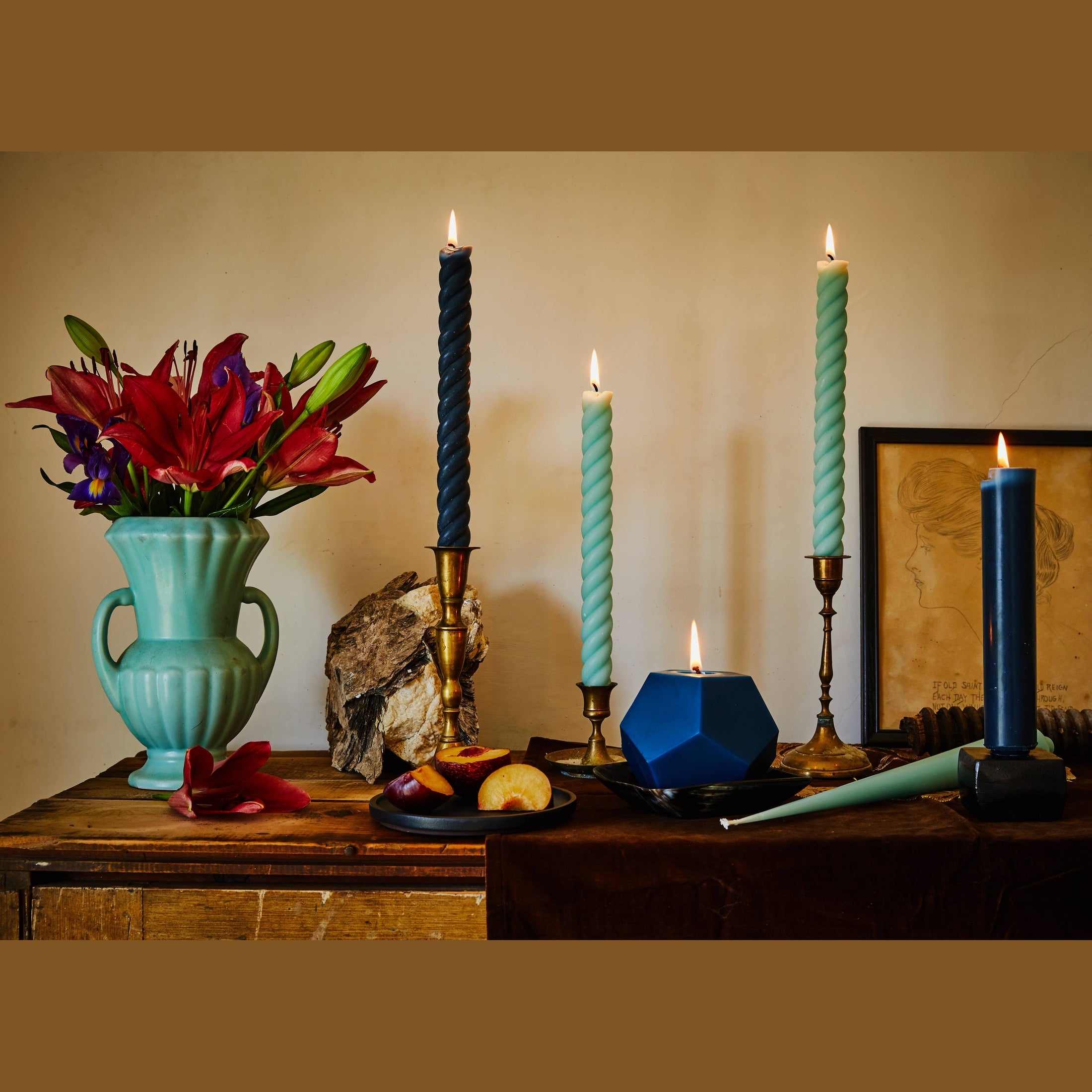 10" Rope Taper Candles