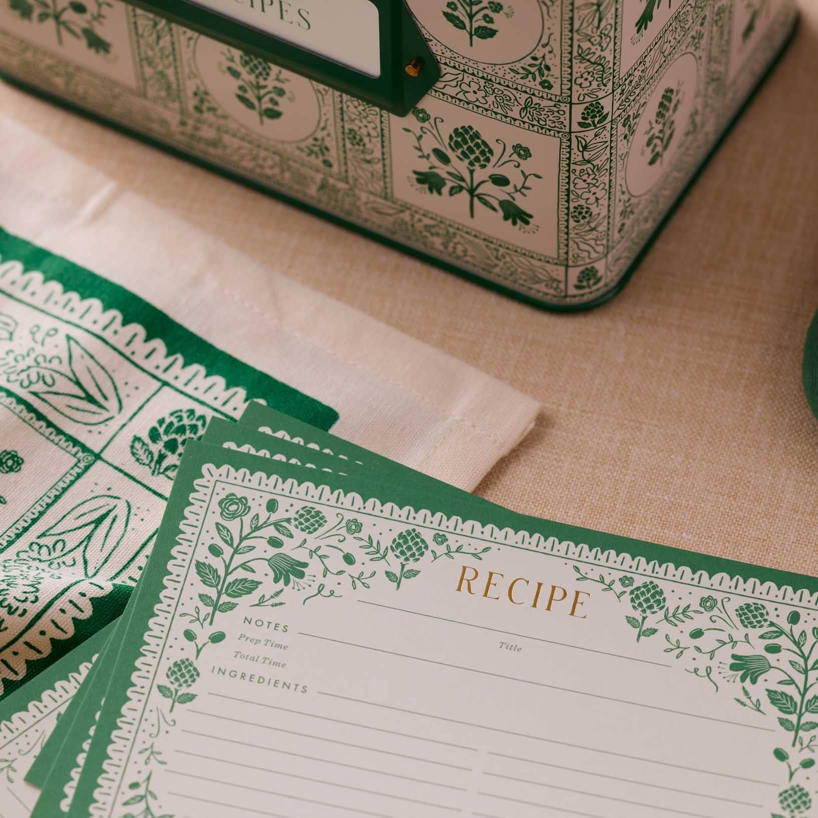 Pack of 12 Artichoke Recipe Cards