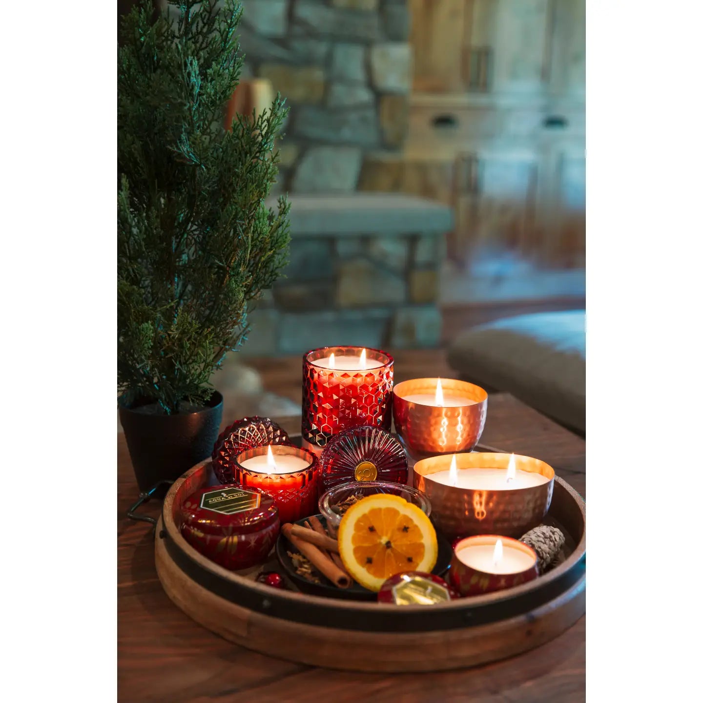 Holiday Hot Toddy Copper Candle - 14oz