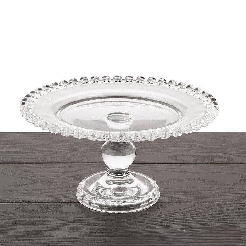 Crystal Glass Cake Stand Set