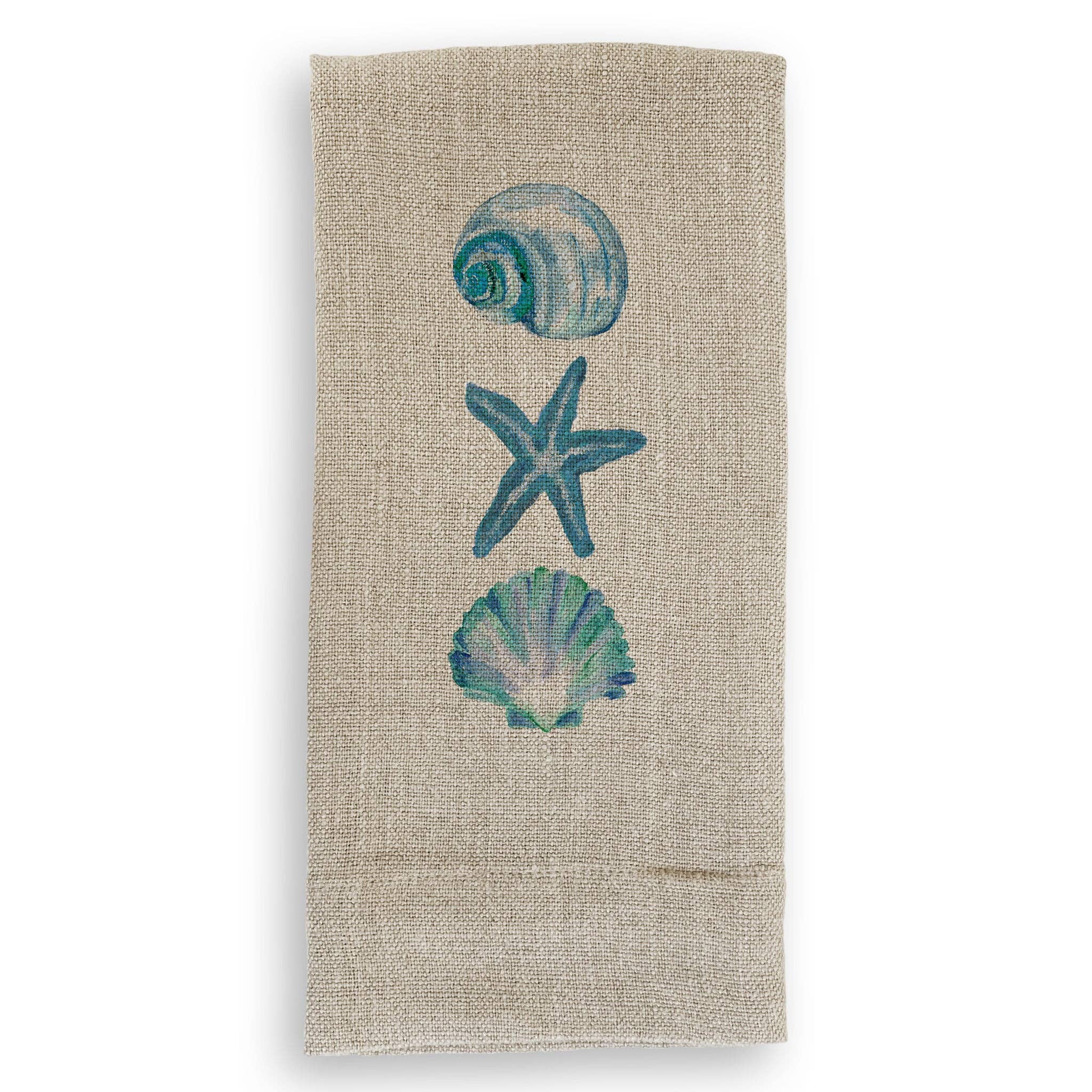 Three Shells Hand Towels Natural