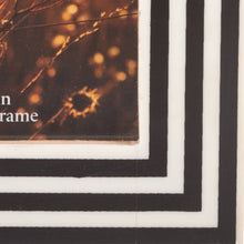 Load image into Gallery viewer, Photo Frame - Black Resin Modern Dimensional Lines, 4x6 in.